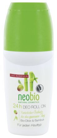 Дезодорант шариковый 24 часа с био-оливой и бамбуком Neobio (50 мл)