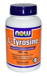 NOW L-Tyrosine 500 мг (120 кап)
