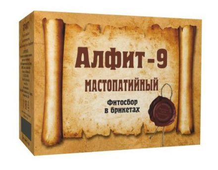 Напиток чайный профилактический № 09 Мастопатийный (60 брикетов по 2 г), Алфит