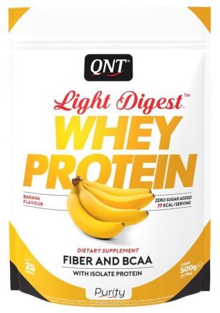 Протеин QNT Light Digest Whey, банан  (500 г)