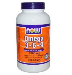 NOW Omega 3-6-9 1000 мг softgels (250 кап)