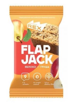 Печенье овсяное протеиновое FLAP JACK &quot;Яблоко-Груша&quot; ProteinRex (60г)