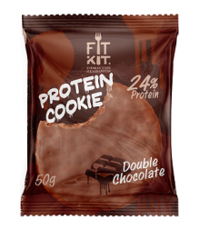 Печенье протеиновое шоколадное FIT KIT Protein choсolate Cake (Двойной шоколад) (50 г)
