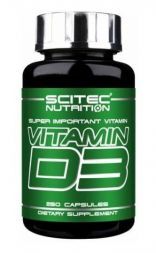 Scitec Nutrition Vitamin D3 500 МЕ (250 кап)
