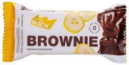 Пирожное протеиновое Брауни &quot;Банан&quot; с коллагеном ProteinRex (50г)